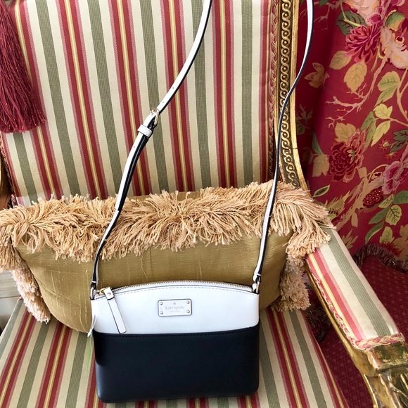 NWT Kate Spade Black/White Crossbody Bag - Picture 2 of 8